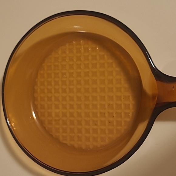 Corningware vision cookware amber glass saucer pan 7 "1/4"×1.5" USA - Picture 5 of 5